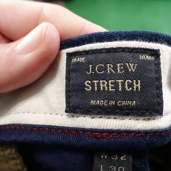 J CREW STRETCH NAVY BLUE FLAT FRONT CHINO PANTS MENS SIZE 32X30 - Picture 11 of 11